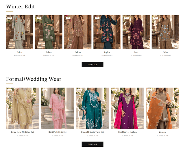 Zarmina Khan — Fashion & Lifestyle Shopify Store screenshot 1