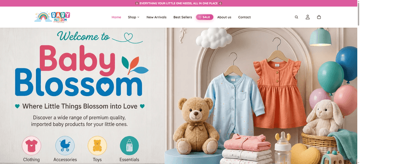 Baby Blossom — Shopify Store & Custom Theme Development