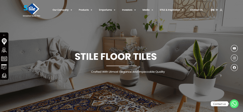 Shabbir Tiles (STILE) Website Development