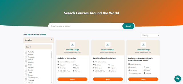 GoGrad — Study Abroad Website & Custom Course Finder screenshot 3